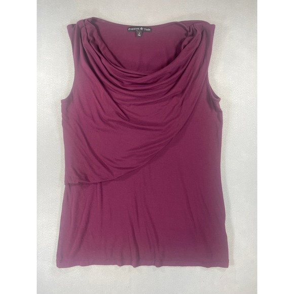 Preston & York Tops - Preston‎ & York Women's Burgundy Draped Cowl Neck Sleeveless Top S 99PRM688